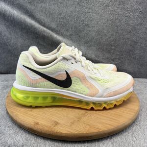 Nike Air Max 2014 Shoes Womens Size 10 White Yellow Running Sneakers 621078-101